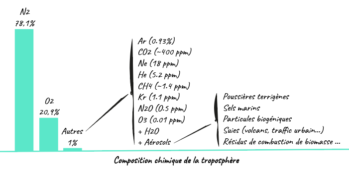 Composition chimique de la troposphère