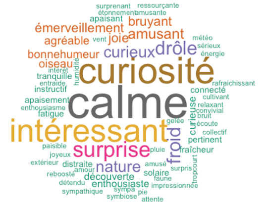 Ressenti des participants après l'exploration